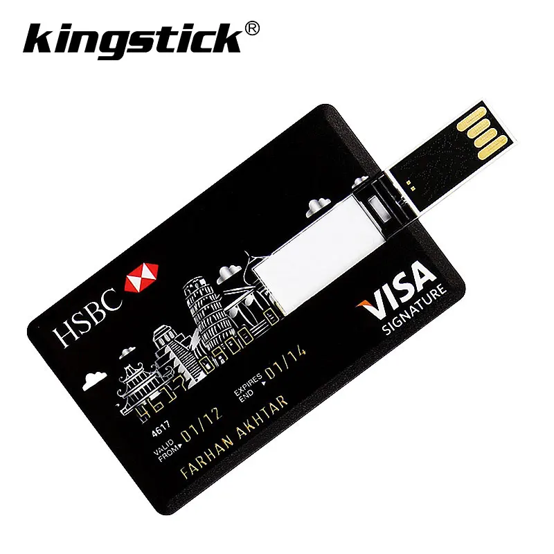 Реальная емкость, банковская карта, USB карта памяти, HSBC MasterCard, кредитные карты, USB флеш-накопитель, 64 ГБ, флешка, 4 ГБ, 8 ГБ, 16 ГБ, 32 ГБ, флеш-накопитель