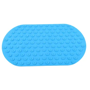 

Hot Sale Brand Baby Anti-Slip Bath Mat 41*24cm Seat Powerful Suction Silicone Non-Toxic Baby Tub 5 Colors Newborn Bath Mat