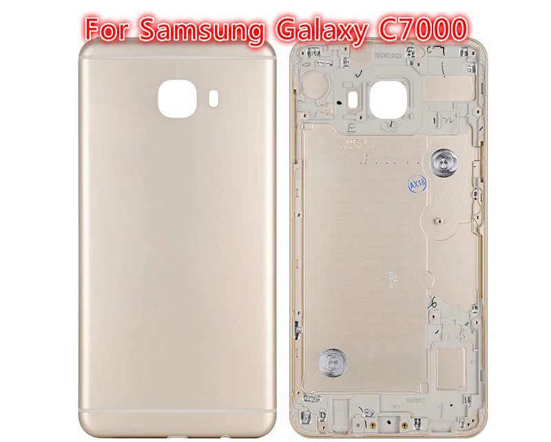 10pcs Top quality For Samsung Galaxy C7000 Metallic Battery Cover Back Door Housing Case +Repair tool