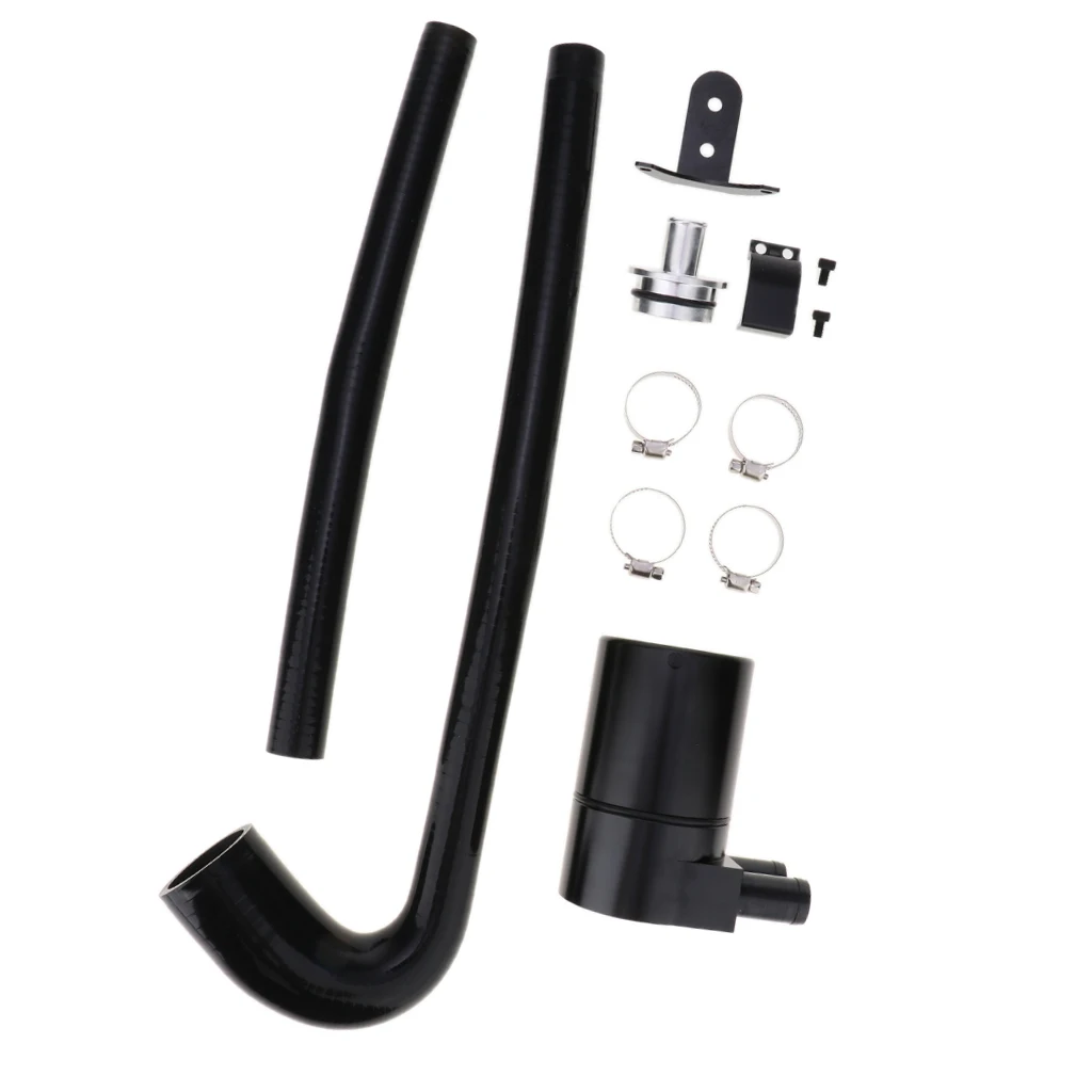 Engine Baffled Oil Catch Tank Can Reservoir Breather Filter Hose Set for BMW N54 335