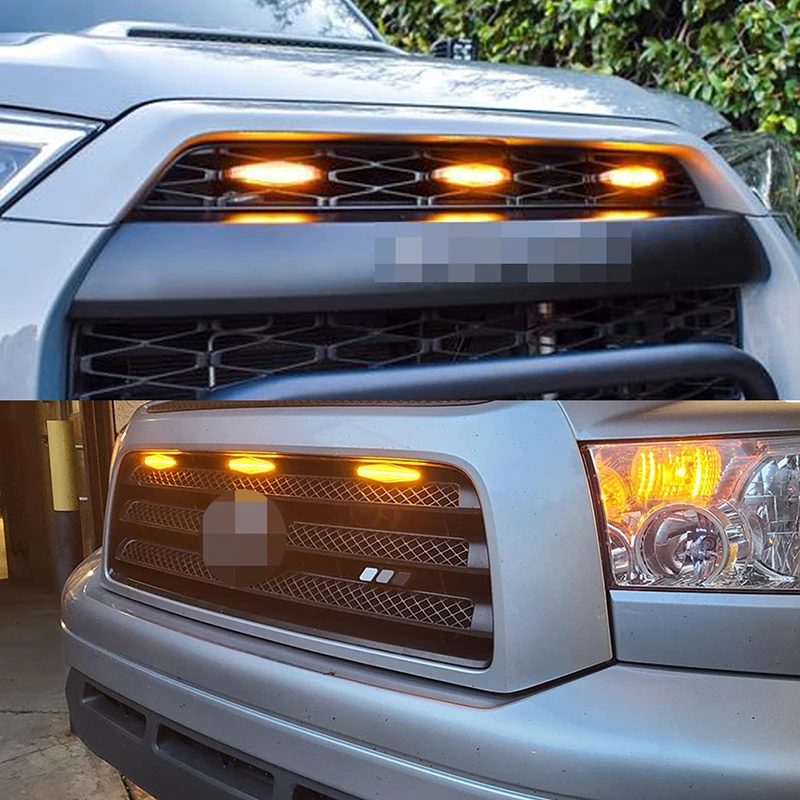 Ford Ranger Raptor Luc LED Para Rejilla Delantera De Coche, Accorios ámbar De Luc De Circulación Diurna Para Toyota 4runner Pro 2014, 2015, 2016, 2017, 2018, 2019, 4 Piezas - AliExprs Pantalla 14 Pro