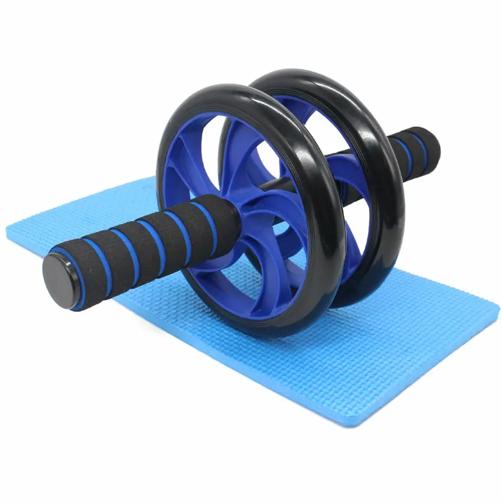 

Ab Rolller Wheel Abdominal Exercise Roller - Classic Dual Wheel with Foam Handles - Includes Extra Thick Knee Pad