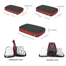 Мужская и женская нейлоновая дорожная Сумка водонепроницаемая Упаковка Кубики Большая вместительная складная сумка-Органайзер для путешествий многофункциональная дорожная сумка