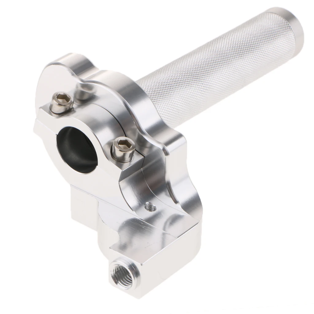 Алюминиевый сплав мотоцикла дроссельной заслонки ручка для PIT PRO Trail грязи квадроцикл серебро