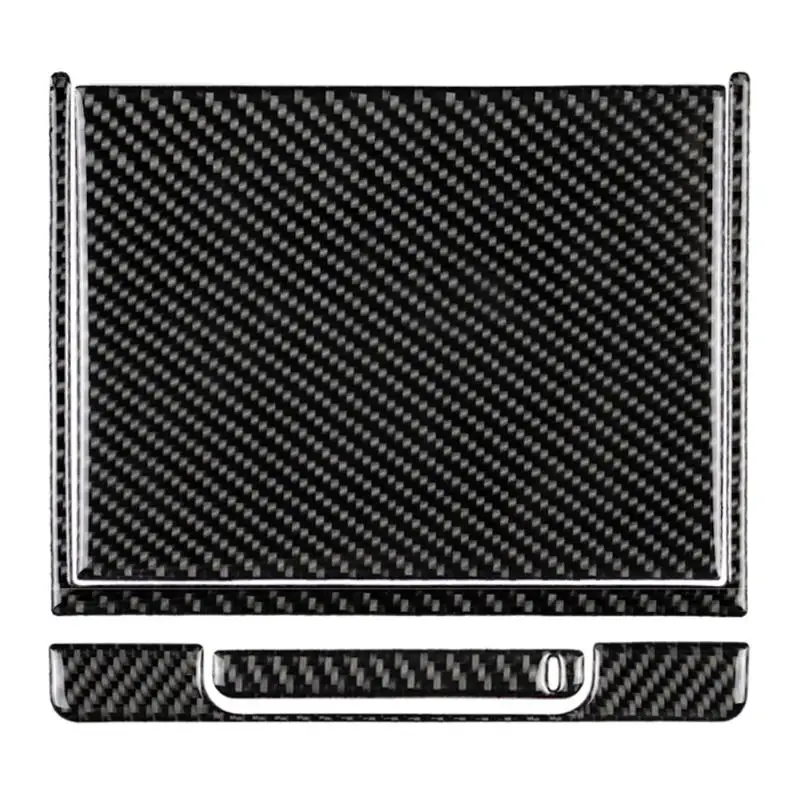 

VODOOL 4Pcs/Set Carbon Fiber Car Center Console Storage Box Bin Trim Sticker Decals Auto Accessories For Toyota Camry 2018 2019