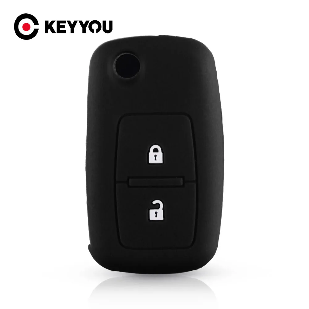 Силиконовый резиновый чехол KEYYOU для автомобильного ключа VW Volkswagen Amarok Polo Golf 5 6 7 MK4