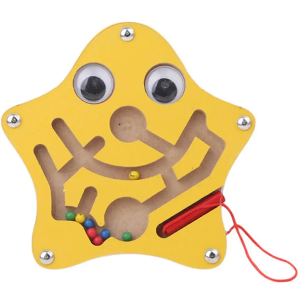 Детский Магнитный лабиринт игрушка деревянная головоломка для детей игра игрушка Дети Ранний Образовательный мозговой тизер деревянная
