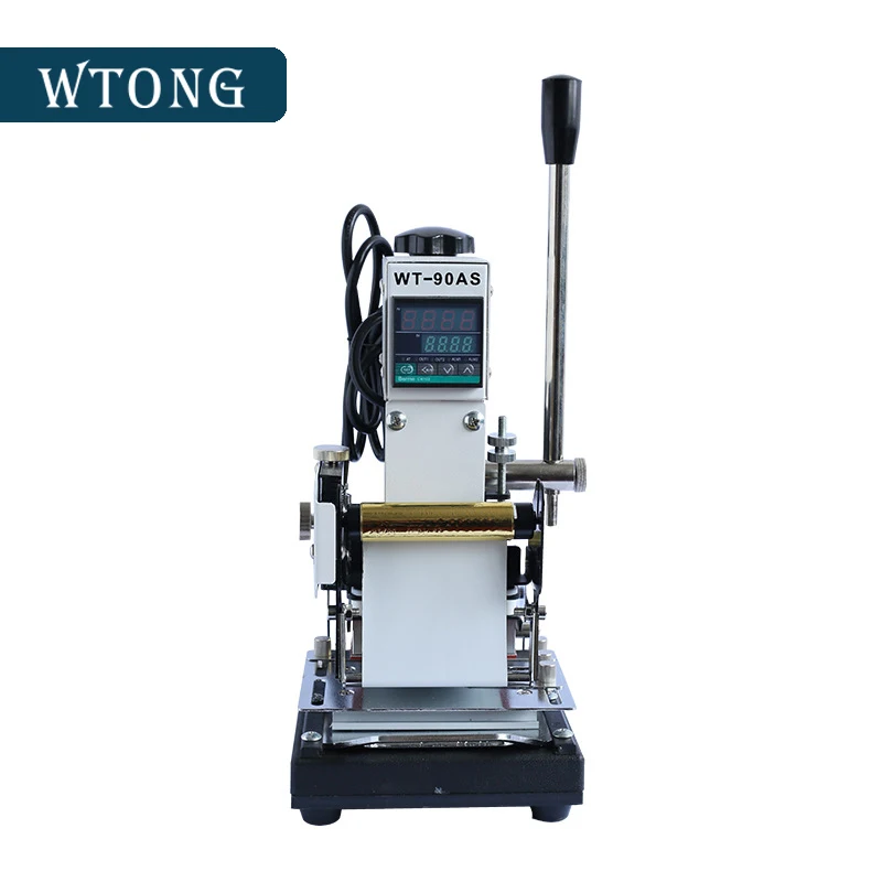 

WTONG PVC card tipper hot stamping foil machine for pvc card maker
