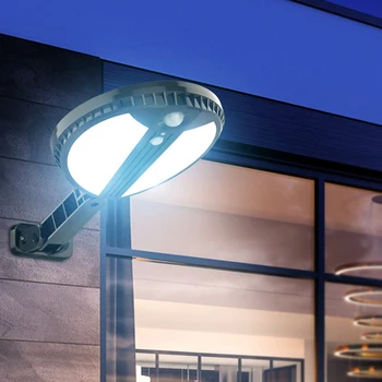 

Solar Light Round Led Human Body Induction Outdoor Waterproof Wall Lamp Courtyard Wall Road Lighting Street Lamp