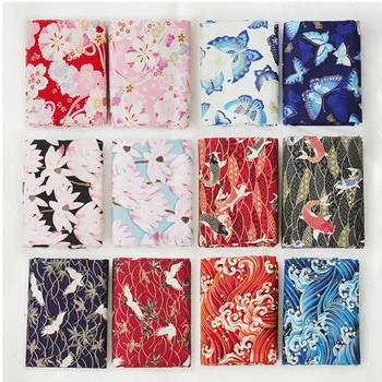

Colorful Printing Fabric Cotton Cloth for Handmade Craft Clothes Flower Bird Pattern Fabric Bohemian Casual Style 1.4 Cm Width