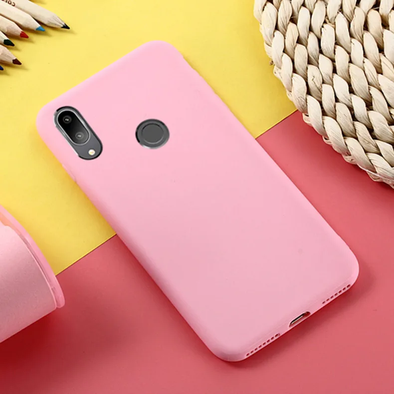 Для huawei P Smart чехол карамельный цвет Мягкий ТПУ задняя крышка для Funda huawei P Smart чехол POT-LX1 POT-LX3 чехол для телефона - Цвет: 5