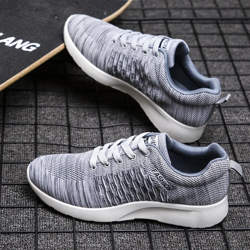 

2019 Spring And Autumn Korean-style Fly Woven Trend Breathable MEN'S SHOES Versatile Sports Casual Running Trendy Shoes STUDENT'
