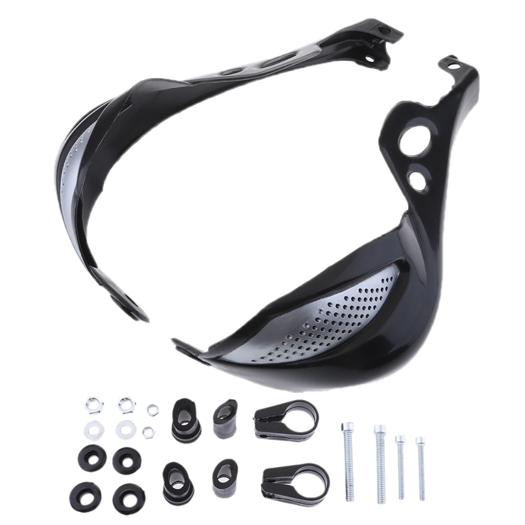 Motorcycle Handguards - 7/8inch 22mm Universal Hand Brush Guards Crash Protector plastic
