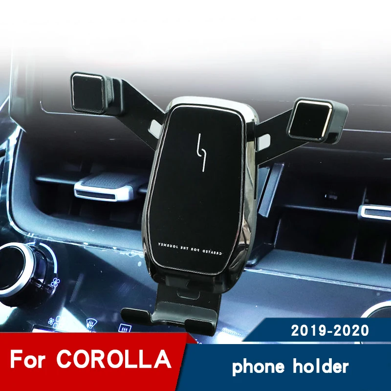 Car phone holder air vent Mobile stand for Toyota Corolla interior modification Accessories 2019 2020 | - Цена: 704,11 руб.