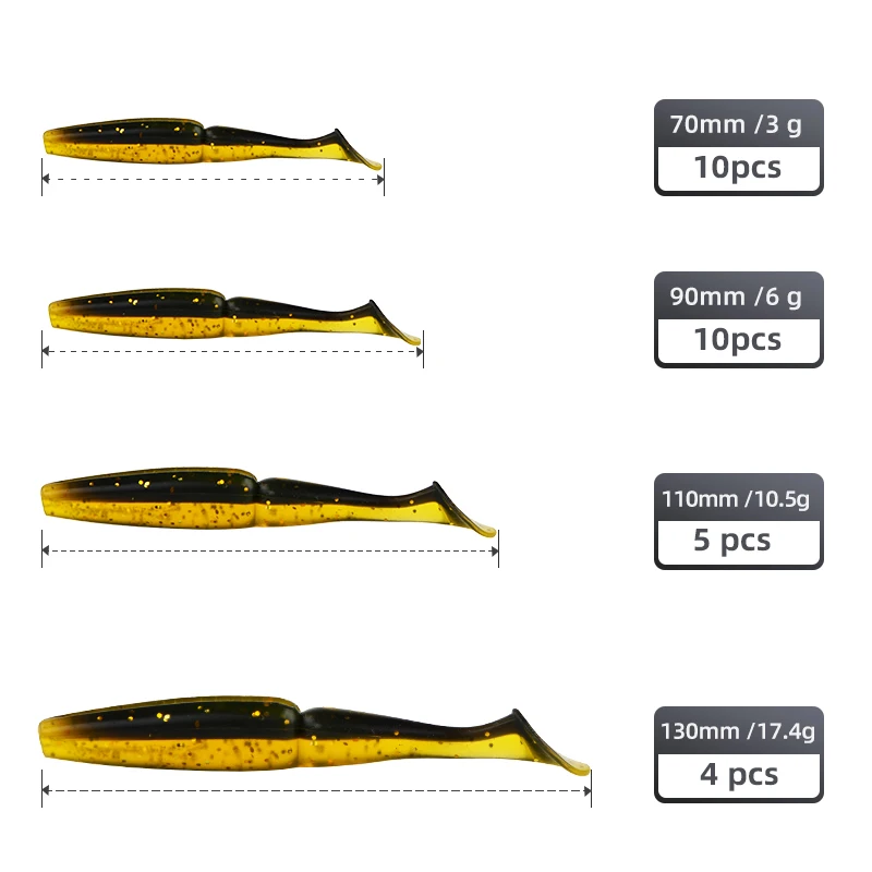 Soft Shiner Fishing Lure Bait 5