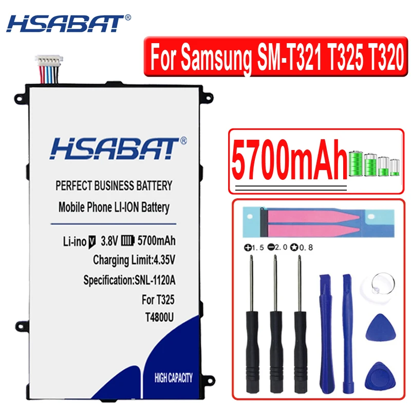 HSABAT T4800U T4800E 5700 мАч батарея для samsung Galaxy Tab Pro 8,4 в SM-T321 T325 T320 T321 планшетный ПК в пределах номера отслеживания