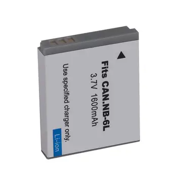 

2 Pcs 3.7V 1600mAh Camera battery for Canon NB-6LH NB6L
