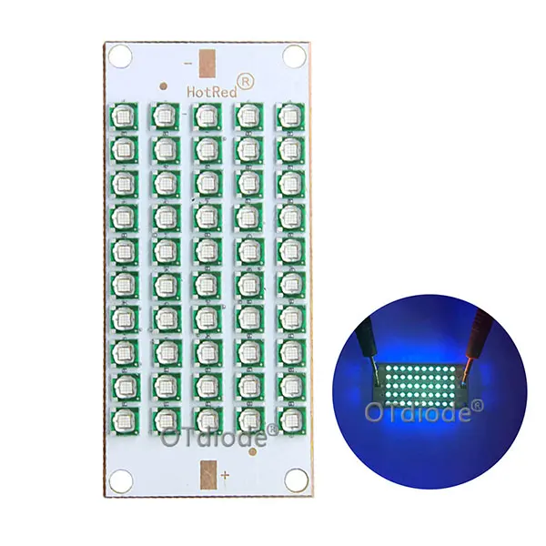 50W150W LG Epistar 3535 UV Lamp 365nm 370nm Purple LED for 3D Printer Flatbed 55*25mm glue curing light Currency Identification - Испускаемый цвет: LG 365-370nm