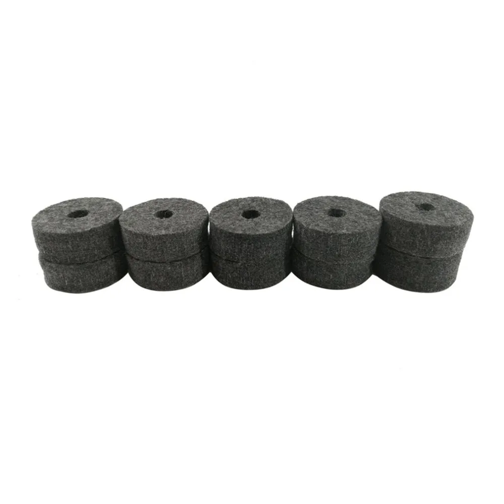 10pcs Universal Cymbal Felt Pads Drum Accessories Cymbals Protective Mats Cymbals Separator Soft Felt Mat for Drummers