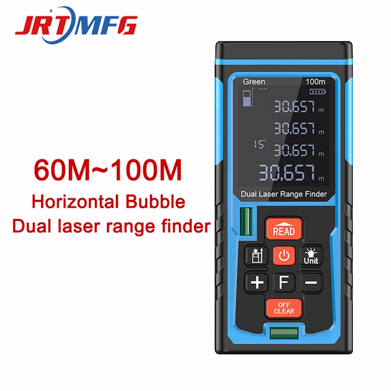 

JRTMFG Red and green laser rangefinder strong light green light indoor and outdoor altimeter room meter infrared meter G Series