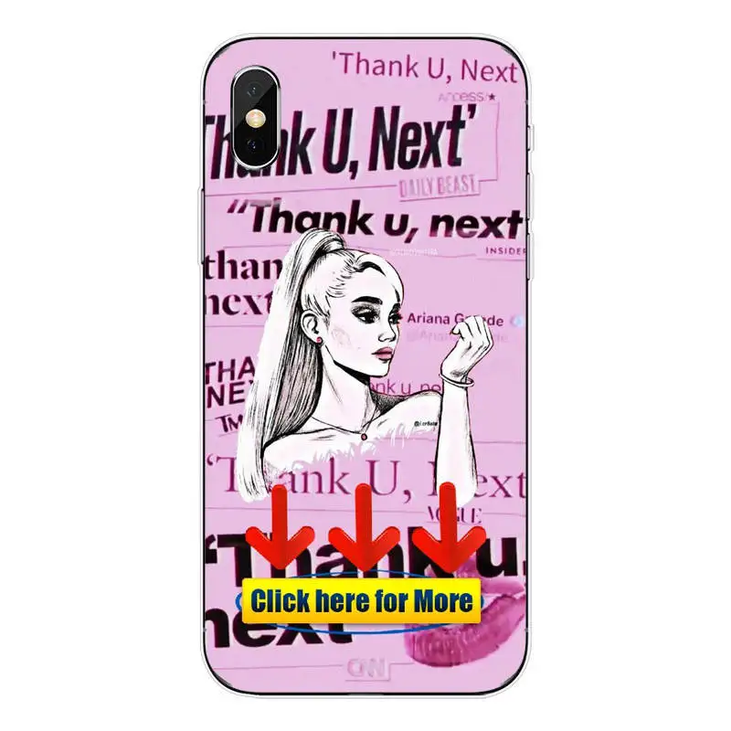 Thank U, Next Ariana Grande Мягкая силиконовая задняя крышка для телефона из ТПУ для iPhone Max XR XS X10 SE 6Plus 7Plus 8Plus SE 5 5S 6 6S 7 8 - Цвет: TPU