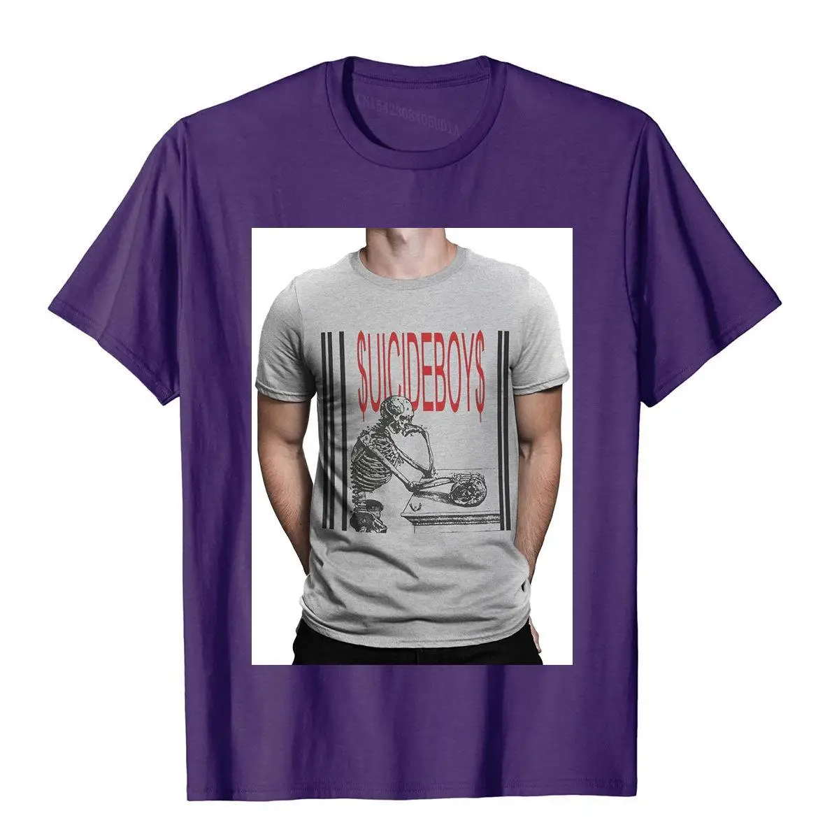 Suicide Boys T-Shirt SUICIDEBOYS Rap Hip-Hop Shirt Men's Tee__B12276purple