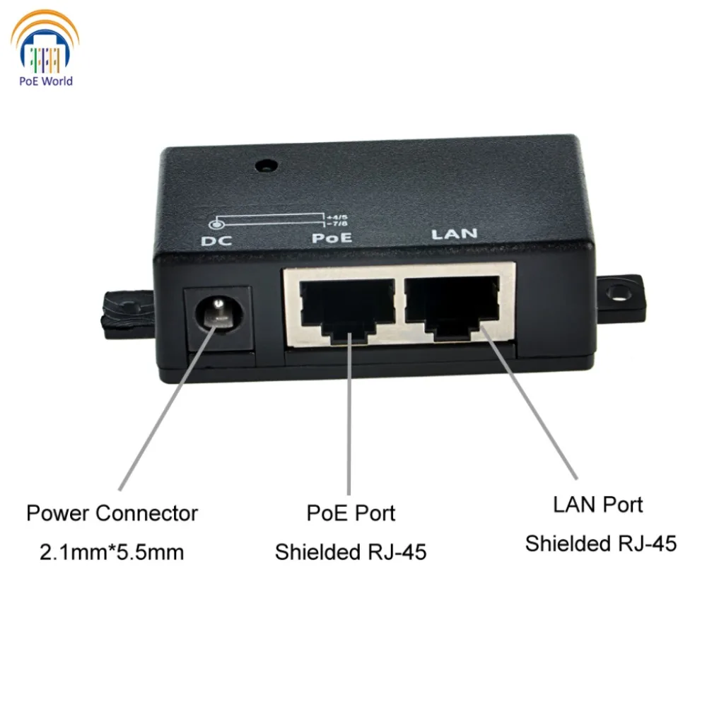 6-1 Port poe injector-100mbs