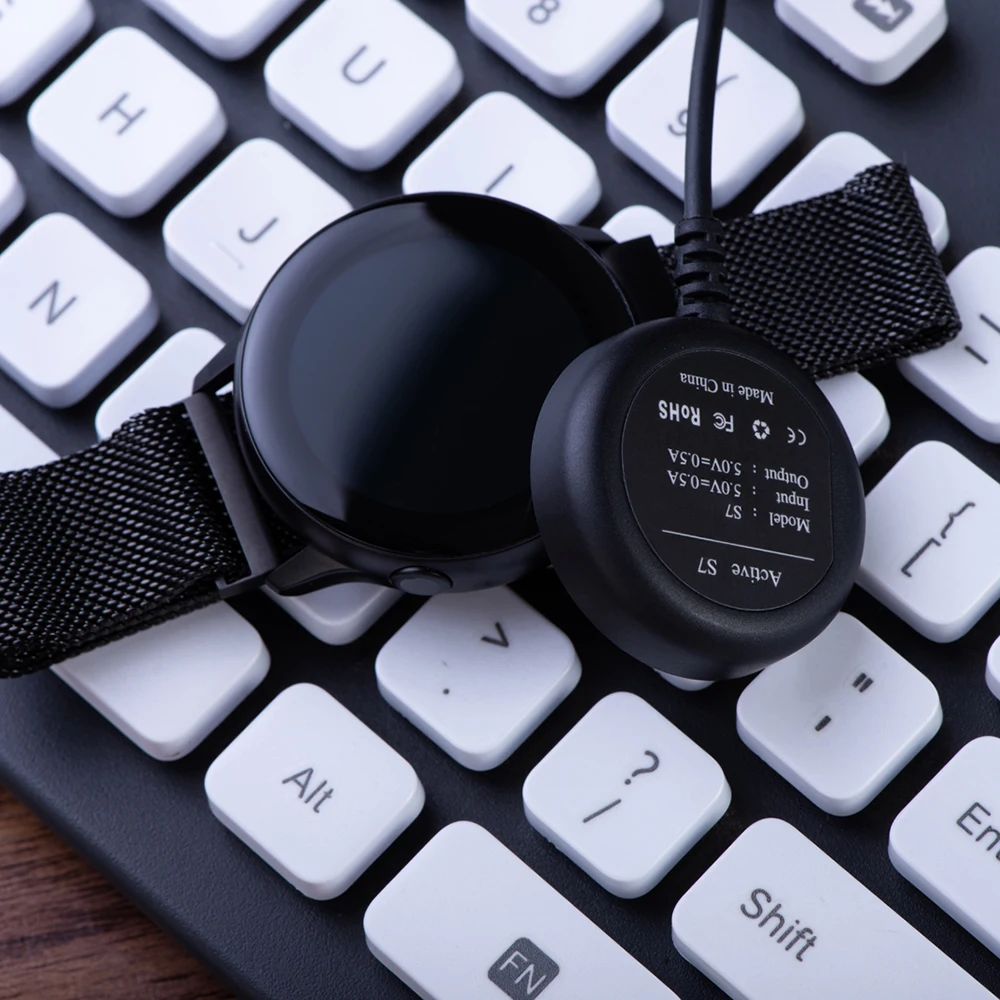 Портативный не царапающийся силиконовый usb зарядный кабель зарядное устройство адаптер питания для samsung Galaxy Watch Active 2 40 мм 44 мм дропшиппинг