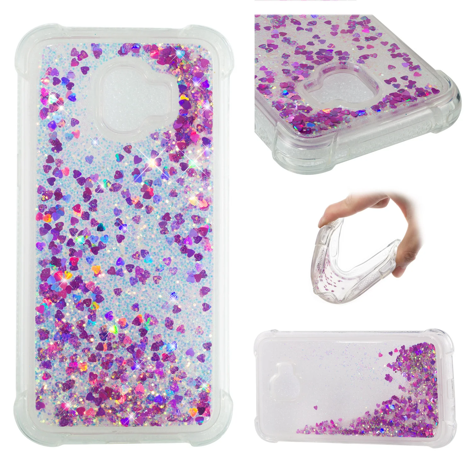 Glitter Case For Samsung Galaxy J2 2018 J2 Pro 2018 J3 2017 J3 Pro J3 Prime 4