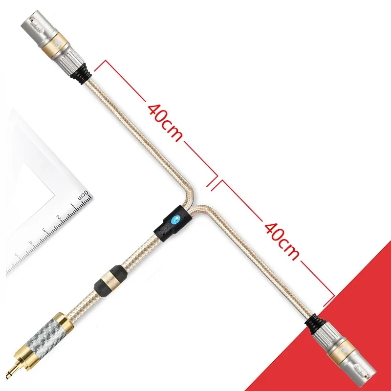 HiFi Mini Jack 3 5mm to 2 XLR 3 Pin Audio Cable for PC Headphone Amp MP3 Mixing Console Dual XLR to 3 5 Cable 1M 2M 3M 5M 8M 10M