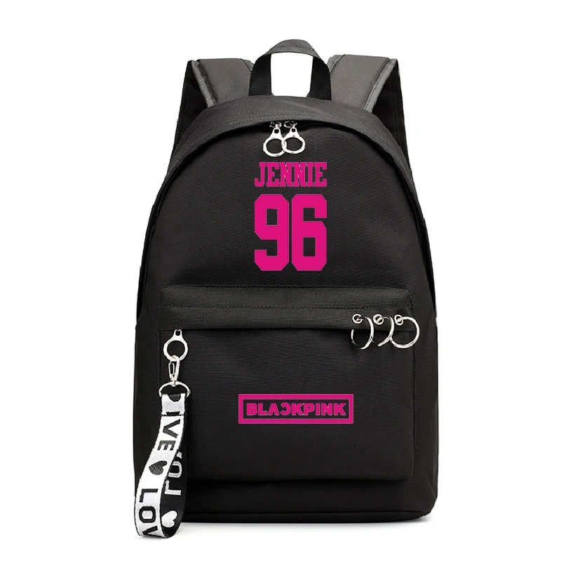 Повседневная школьная сумка для мальчиков и девочек BLACKPINK Lisa Mochila, школьные рюкзаки для мужчин и женщин, школьный рюкзак для подростков