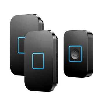 

CACAZI Home Wireless Doorbell Waterproof 1 2 Transmitter 1 2 3 Receiver Battery Calling Bell Chime US EU UK AU Plug 300M Remote