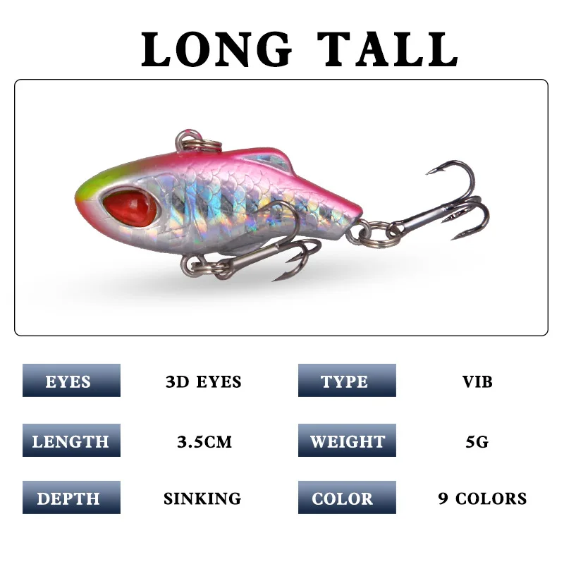 9pcs/ Hot Sale High Quality Fishing Lures for Saltwater Minnow Lure Hard  Plastic Custom Fishing Lure Manufacturer 3.5cm 5g