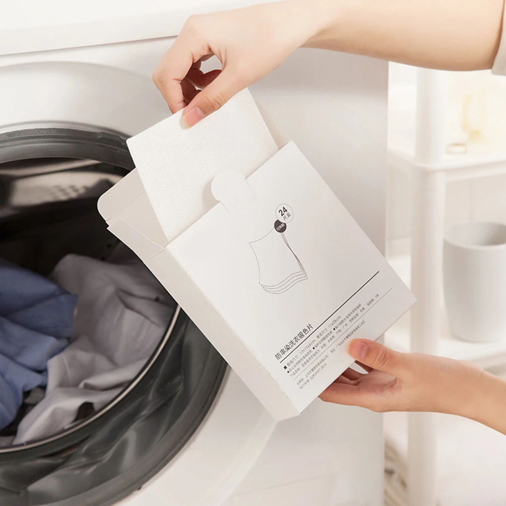 Крашеная ткань стиральная машина использовать смешанные окрашивания доказательство цвет поглощающий лист анти окрашенная ткань