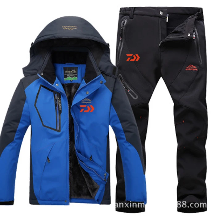 Limited  2020 New Daiwa Fishing Pants Plus Velvet Fishing Fishing Set Outdoor Breathable Fishing Elastic Pan