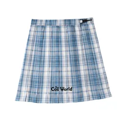 [Hokkaido] Girl's Summer High Waist Pleated Skirts Plaid Skirts Women Dress For JK School Uniform Students Cloths