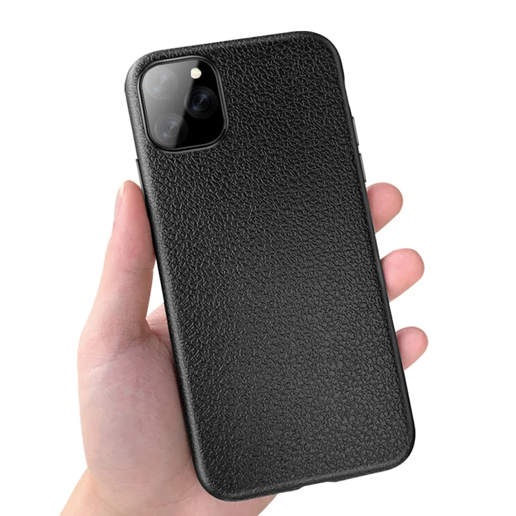 

1000pcs Luxury Litchi Texture Pattern Leather Lines Cases For iPhone 11 Pro Max XS XR X 8 7 6 6S Plus Anti-shock Soft TPU Cover
