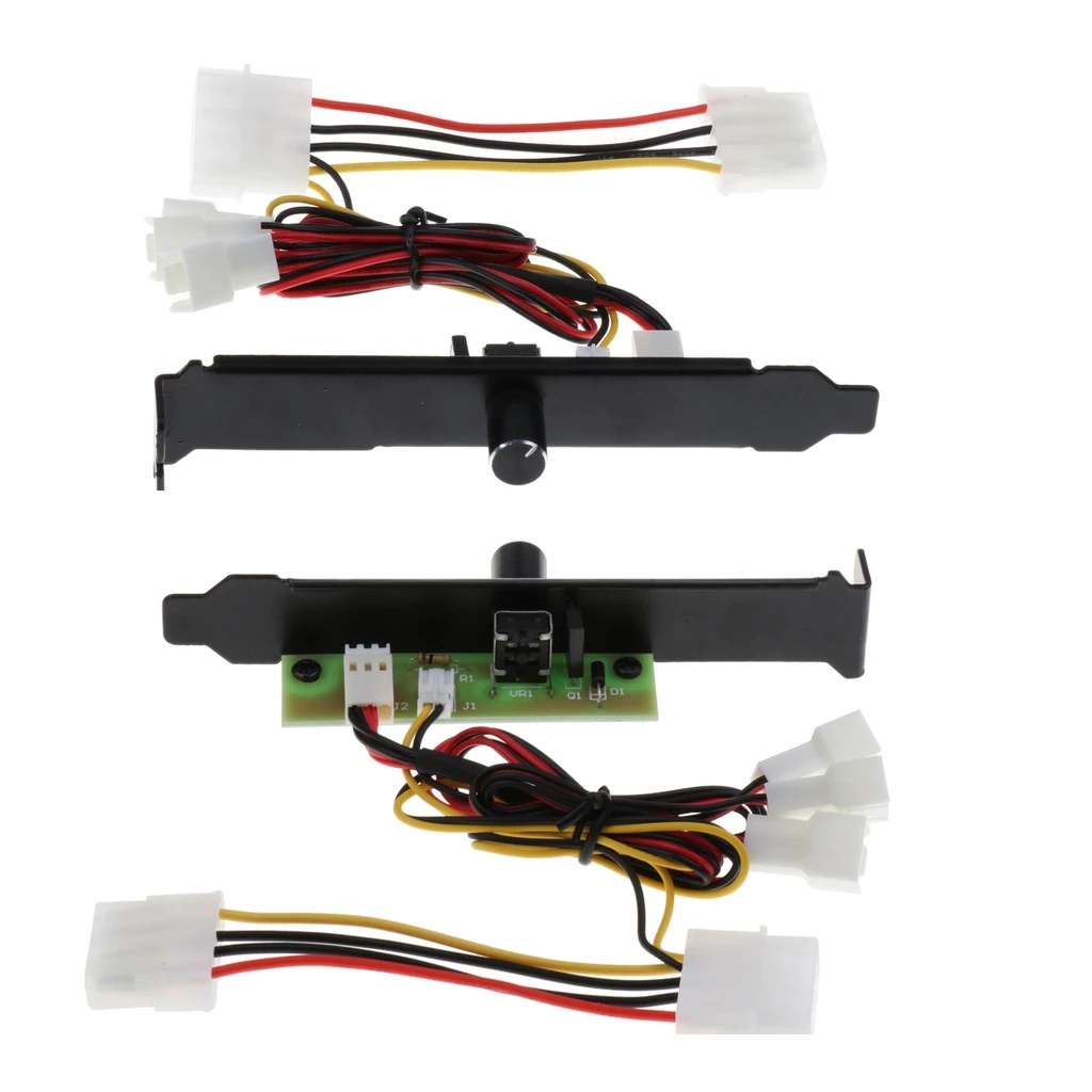 

2 Pack 3 Channel PC Cooler Cooling Fan Speed Controller for PC CPU Case HDD DDR VGA