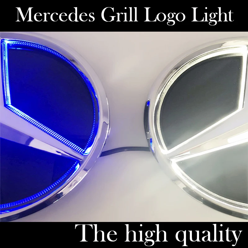 

LED Star Illuminated Front Light Logo Car Front Grill Grille Star Emblem Badge for Benz V260 V250 W639 W636 w447 V CLASS w204