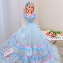 Poupée princesse raiponce, 50cm, pas chère, belle poupée pour enfants, princesse habillée, dernière mode
