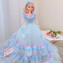 Poupée princesse raiponce, 50cm, pas chère, belle poupée pour enfants, princesse habillée, dernière mode 