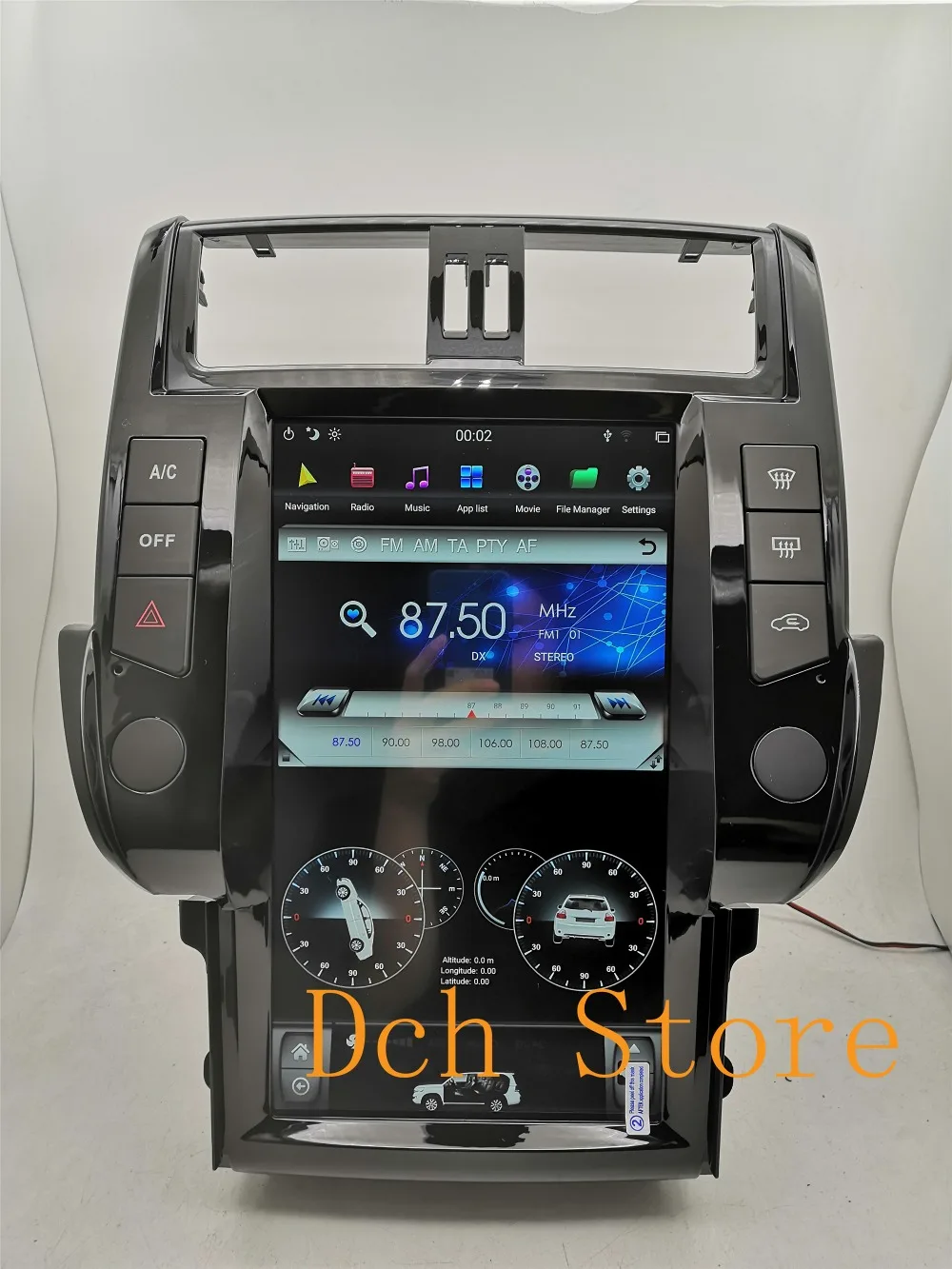 13,6 дюймов Тесла стиль Android 8,1 Автомобильный DVD плеер для Toyota Land Cruiser Prado 150 2010 2011 2012 2013 PX6