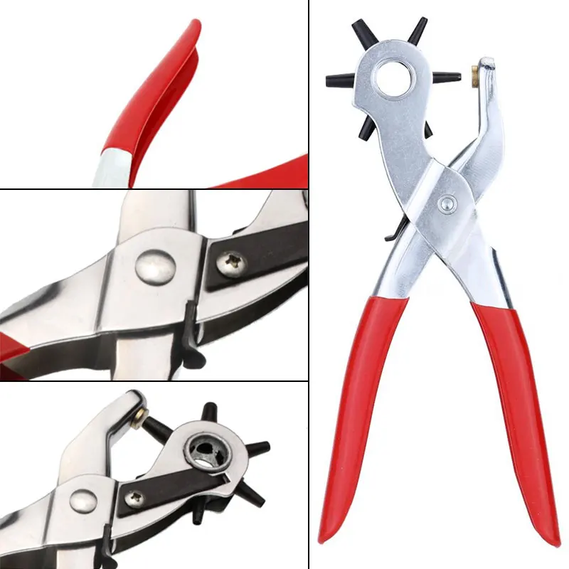 9inch Hole Punching Machine Punch Plier Round Hole Perforator Tool Make Hole Puncher for Straps Cards Watchband B88