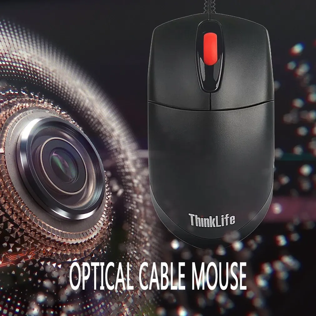 Lenovo ThinkLife M100 Проводная оптическая мышь бизнес офисная игра Настольный Ноутбук универсальная мышь компьютерные аксессуары