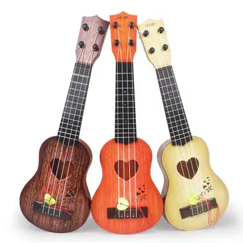 

Kids Small Simulate 4 String Ukulele Shape Music Educational Toy Baby Kids Plastic Music Toys