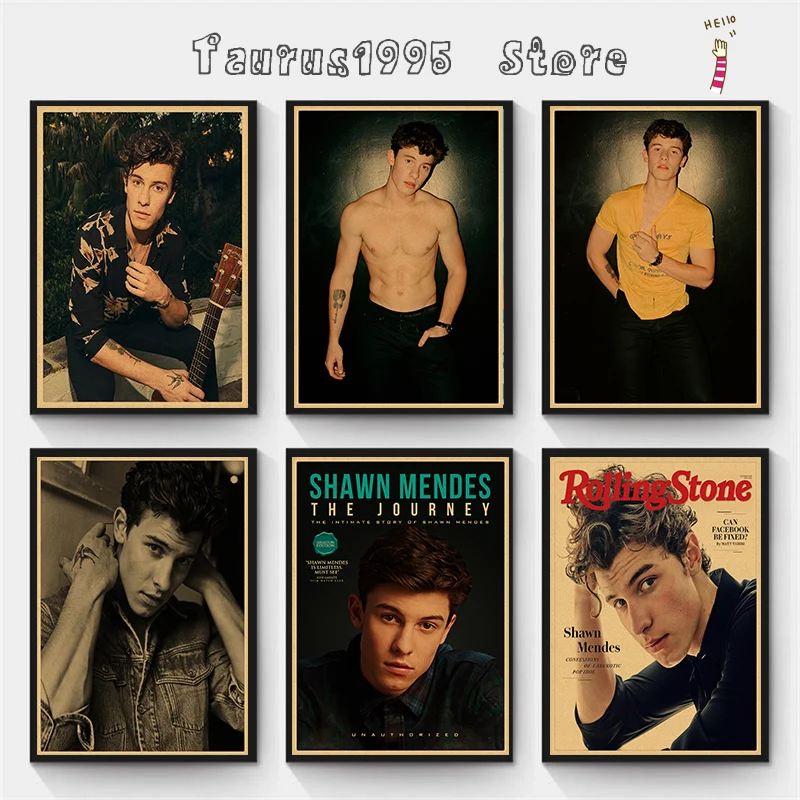 Новый постер Singer Shawn Mendes высокое качество искусственная живопись ретро домашний