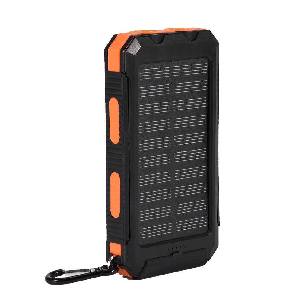 Чехол на солнечной батарее для внешнего использования, быстрая зарядка, чехол на солнечной батарее для мобильного телефона, набор для самостоятельной сборки, водонепроницаемый чехол на солнечной батарее с компасом - Цвет: Orange