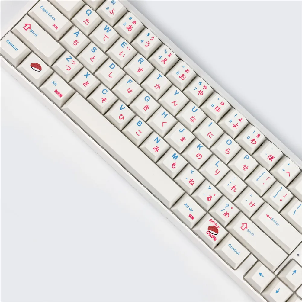 Japonês Sushi Keycaps Teclado Mecânico Keycap Cereja Perfil Pbt Chave Tampa Tintura Sublimação Retro 7u - Imagem 3