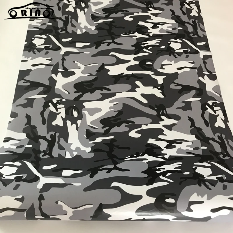 Black Grey White Vinyl Wrap Sticker-5