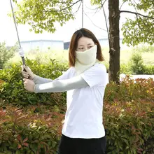 Солнцезащитная маска, полотенце для гольфа, защита от движения, для шеи, для лица, 3 цвета, из хлопчатобумажной пряжи, мочалка, сохраняющая отбеливание, маска для гольфа, спортивная